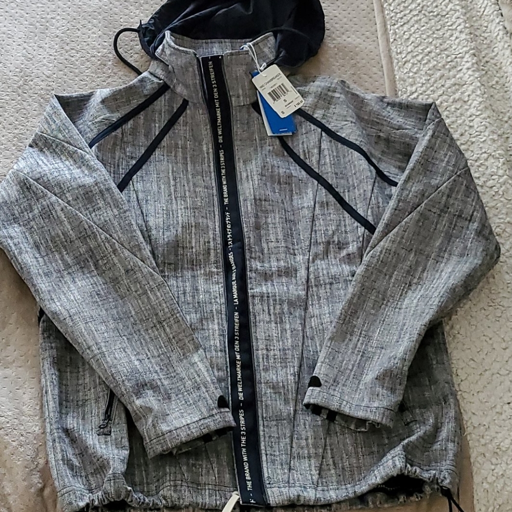 Mens Adidas zip up windbreaker size small